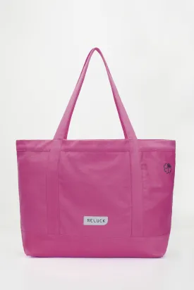 100% Recycled Big Tote Bag Pink