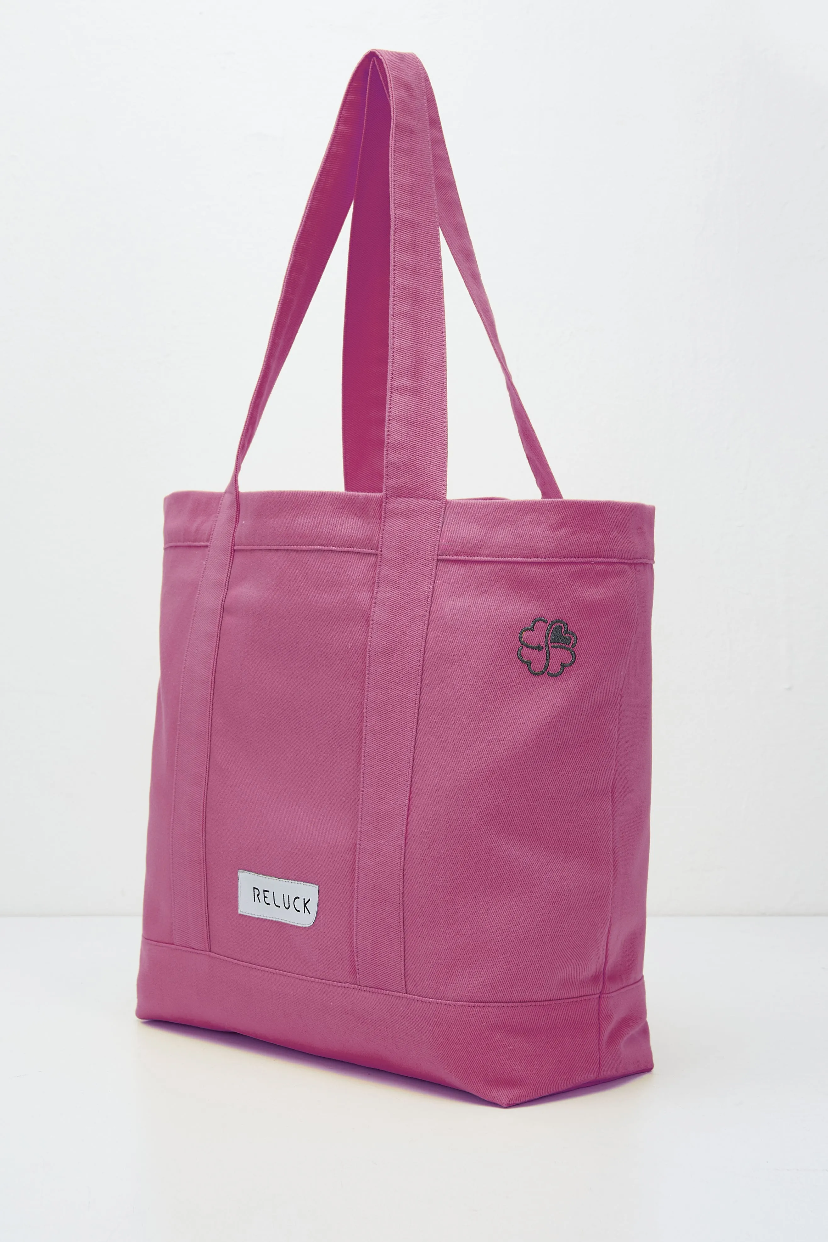 100% Recycled Big Tote Bag Pink