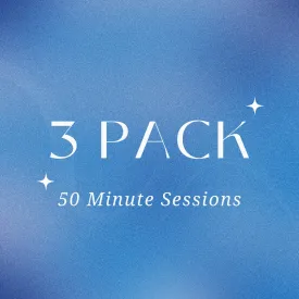 3-Pack - 50 Minute Sessions (Workcover Only)