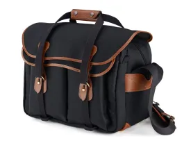 445 Camera/Laptop Bag - Black Canvas / Tan Leather