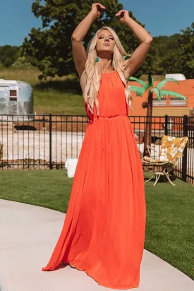 A Forever Kind Of Love Maxi In Tangerine