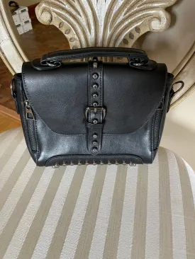 Accessories- Black Studded Handbag