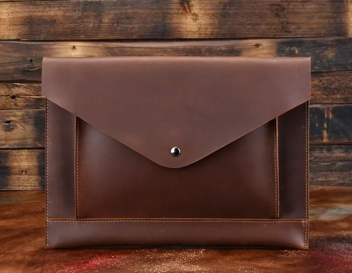 BLACK and BROWN MENS LEATHER SLIM CLUTCH PURSE BAG CLUTCH BAG FOR MEN