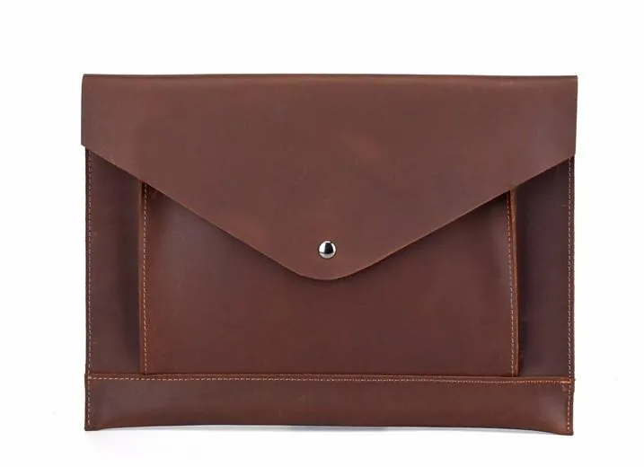 BLACK and BROWN MENS LEATHER SLIM CLUTCH PURSE BAG CLUTCH BAG FOR MEN