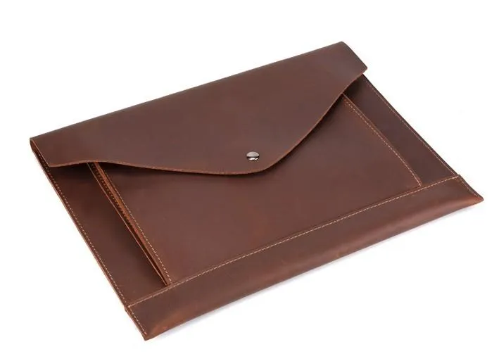 BLACK and BROWN MENS LEATHER SLIM CLUTCH PURSE BAG CLUTCH BAG FOR MEN