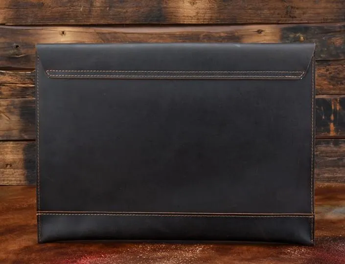 BLACK and BROWN MENS LEATHER SLIM CLUTCH PURSE BAG CLUTCH BAG FOR MEN