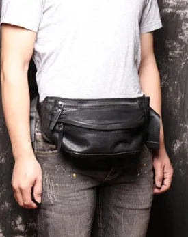 Black MENS LEATHER Brown FANNY PACK FOR MEN BUMBAG WAIST BAGS Chest Bag For Men