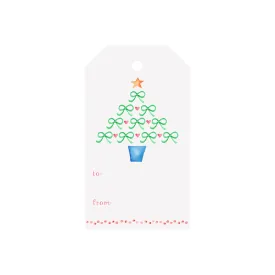 Bow Christmas Tree Luggage Gift Tags