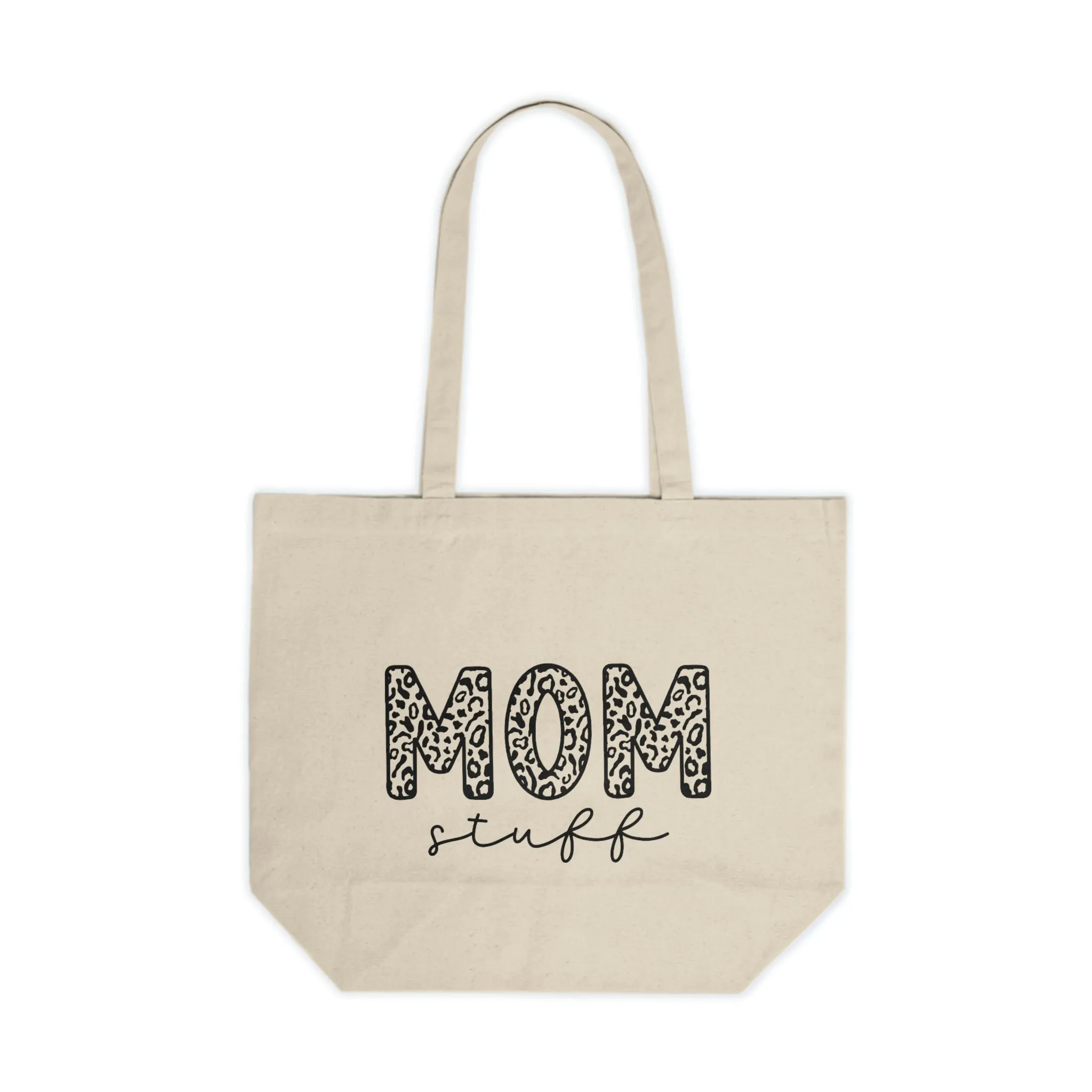 Canvas "Mom Stuff" Shopping Tote