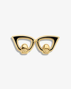 Cat Eye Loupes Lapel Pin