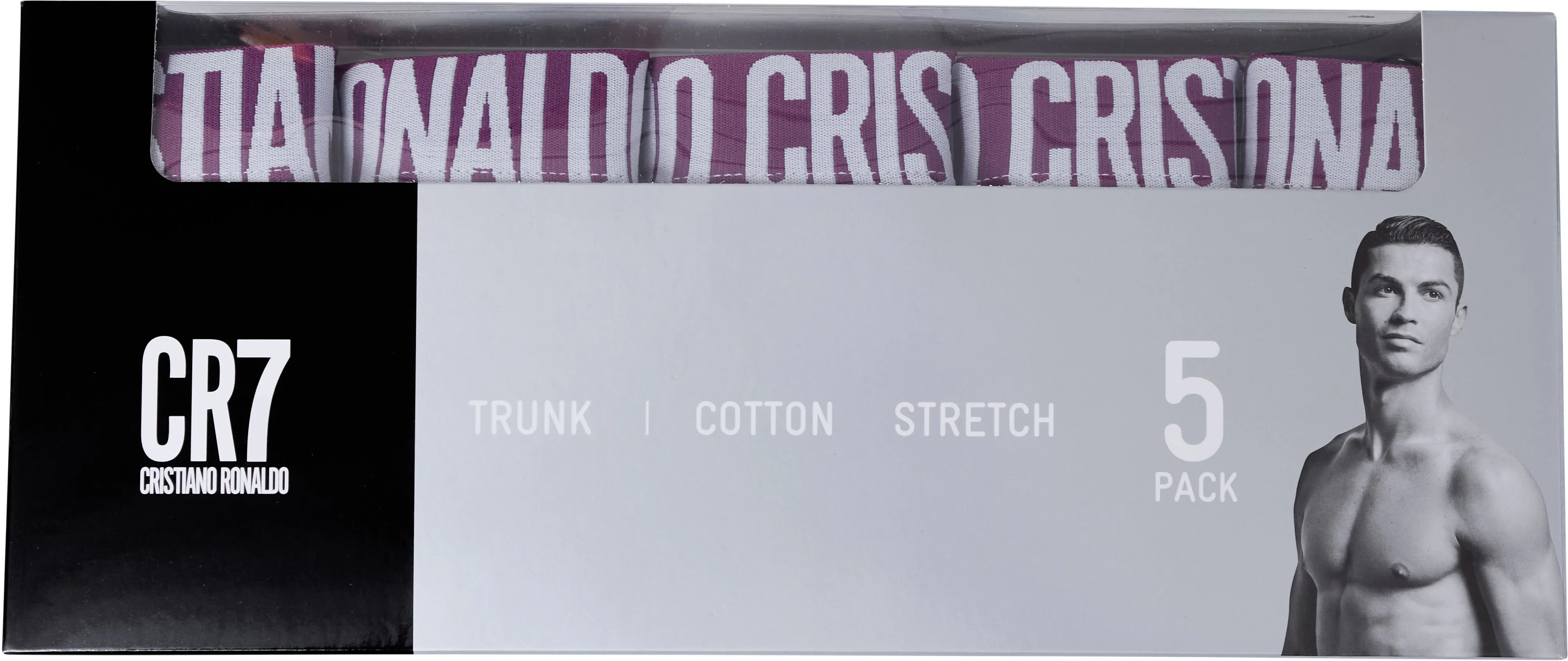 CR7 Men's 5-Pack Cotton Blend Trunks