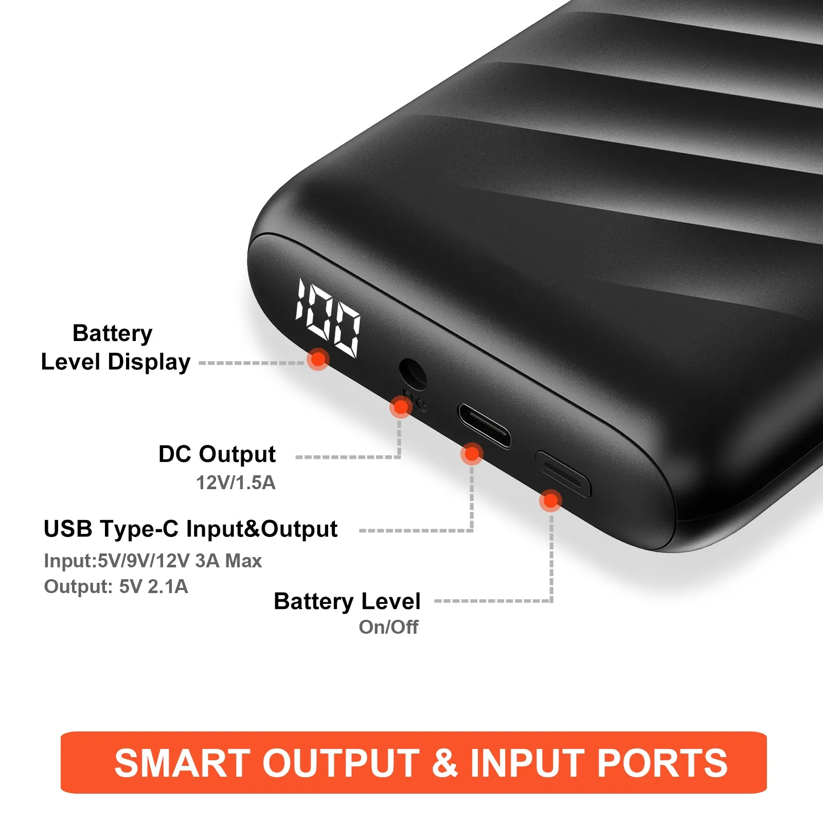 DEWBU® 12V Rechargeable Power Bank Charger for Heated Jackets - Portable and High-Capacity Battery Pack