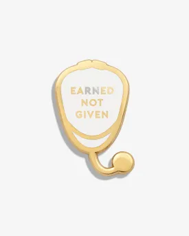 Earned Not Given (RN) Lapel Pin