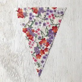 Floral on Ivory Flag