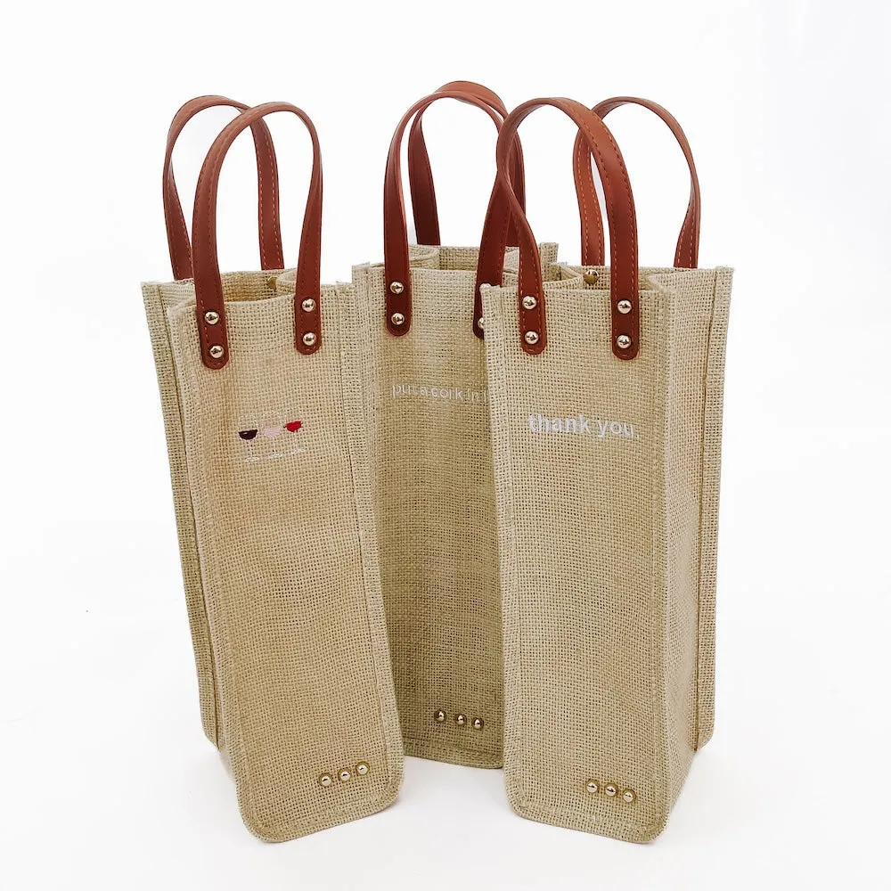 Gifted Canvas Reusable Wine Tote