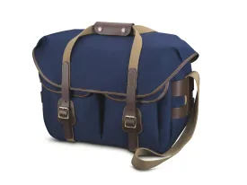 Hadley Large Pro Camera/Laptop Bag - Navy Canvas / Chocolate Leather