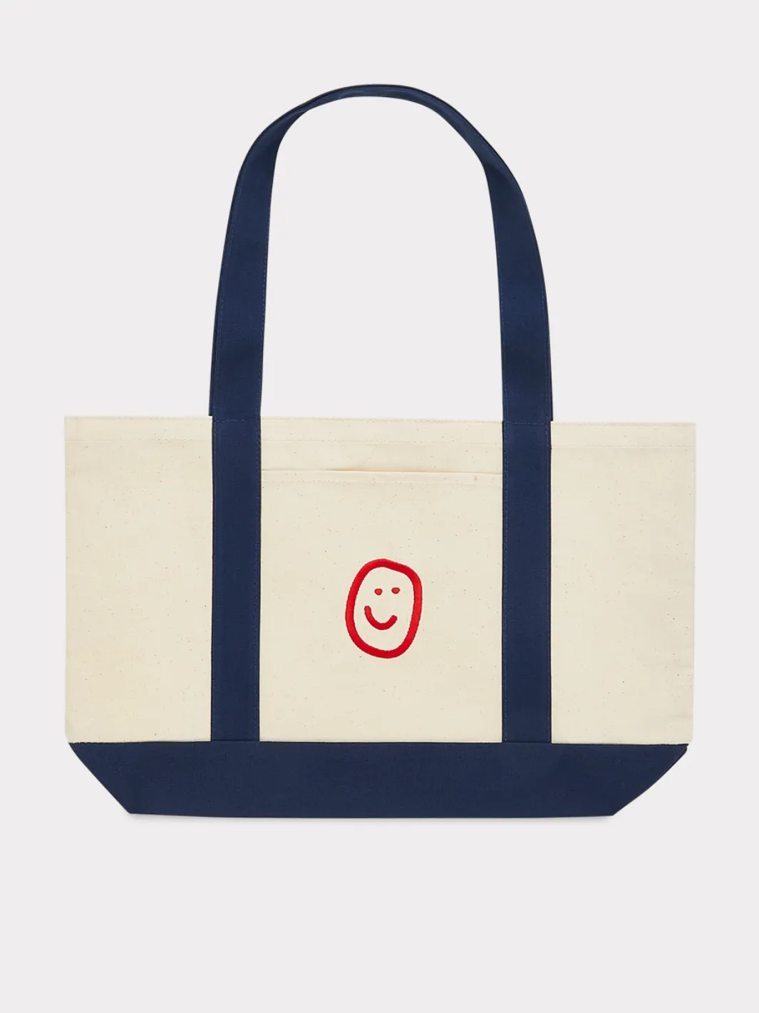 Happiness Tote - Navy/Red