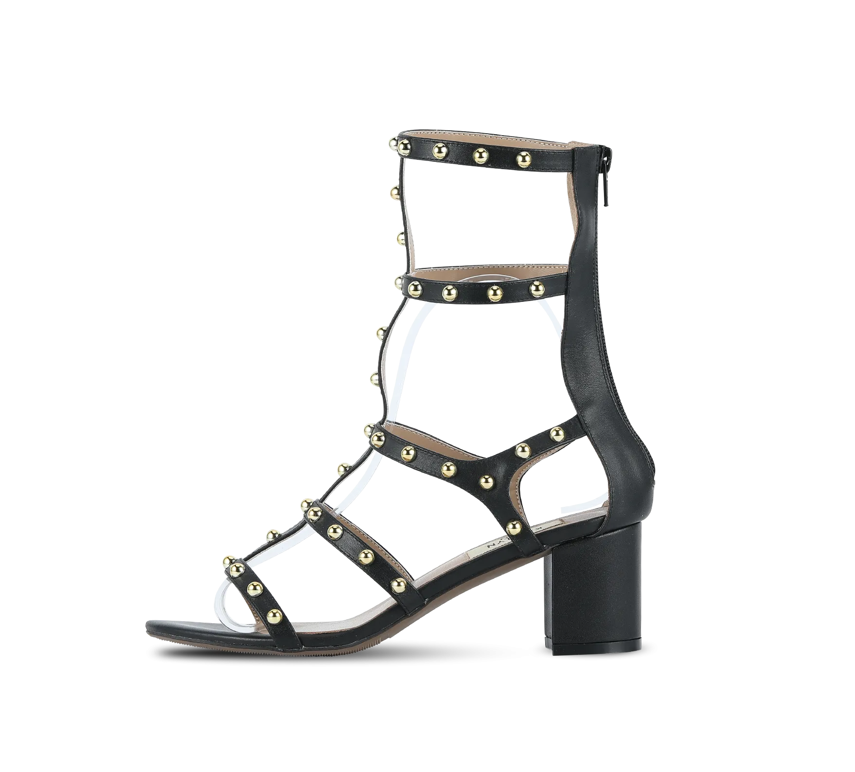 Julia Studded Block Heel Gladiators