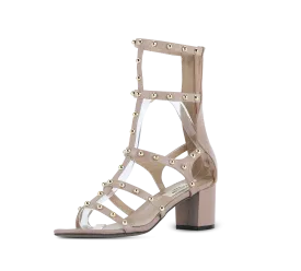 Julia Studded Block Heel Gladiators