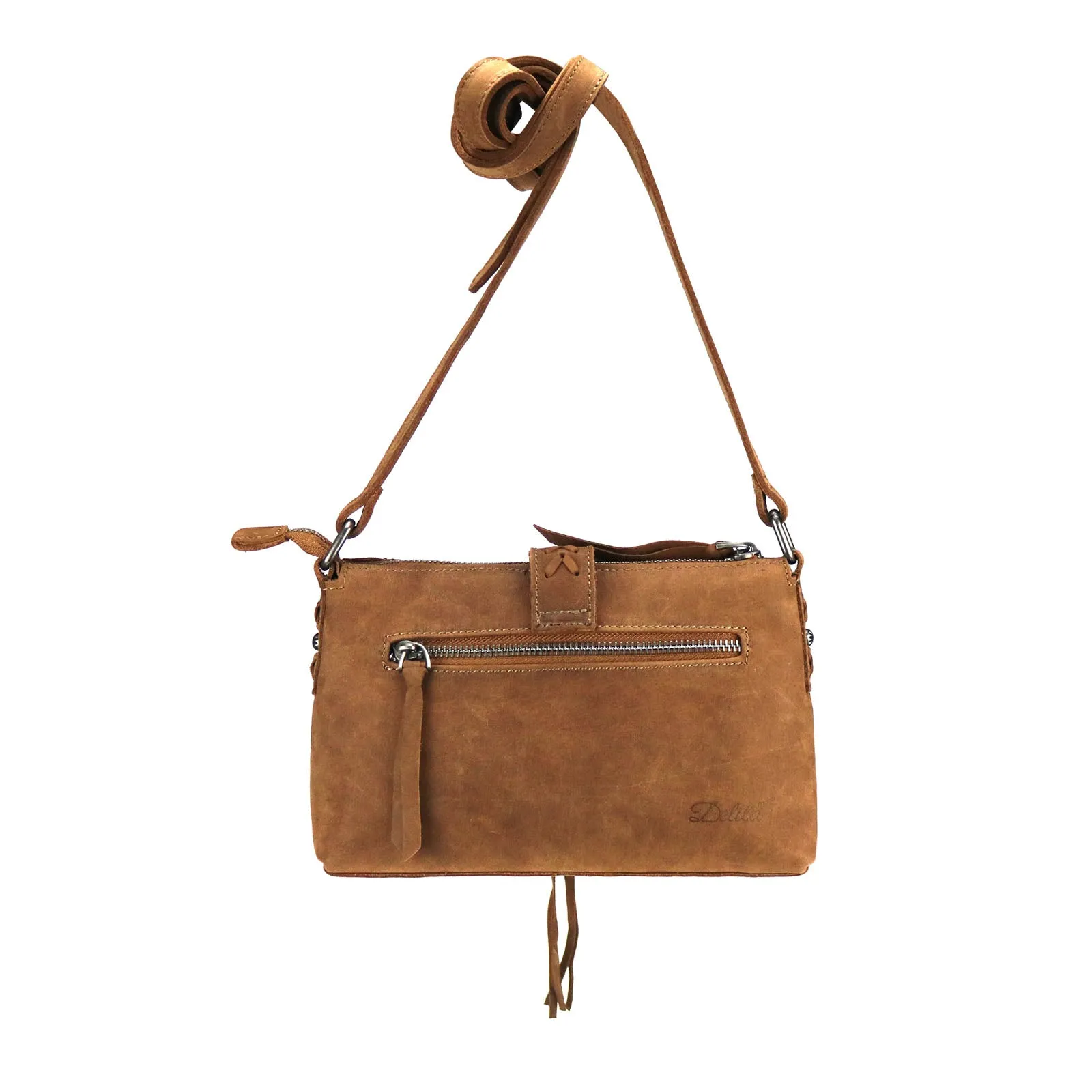 LEA-6058 Delila 100% Genuine Leather Collection Crossbody