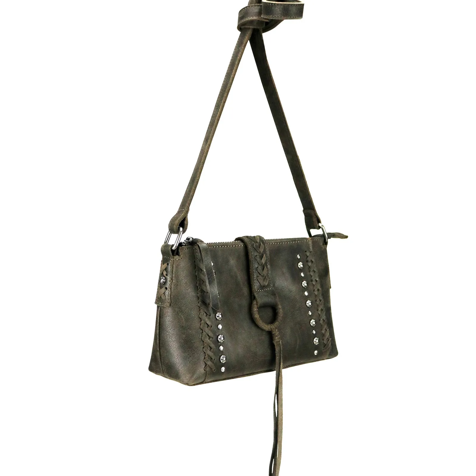 LEA-6058 Delila 100% Genuine Leather Collection Crossbody