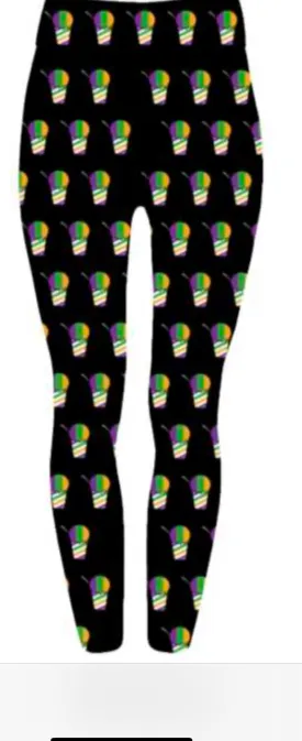 Mardi Gras Lips Leggings