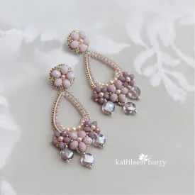 Marielle chandelier earrings - assorted colors available - Limited stock floral hoop earrings