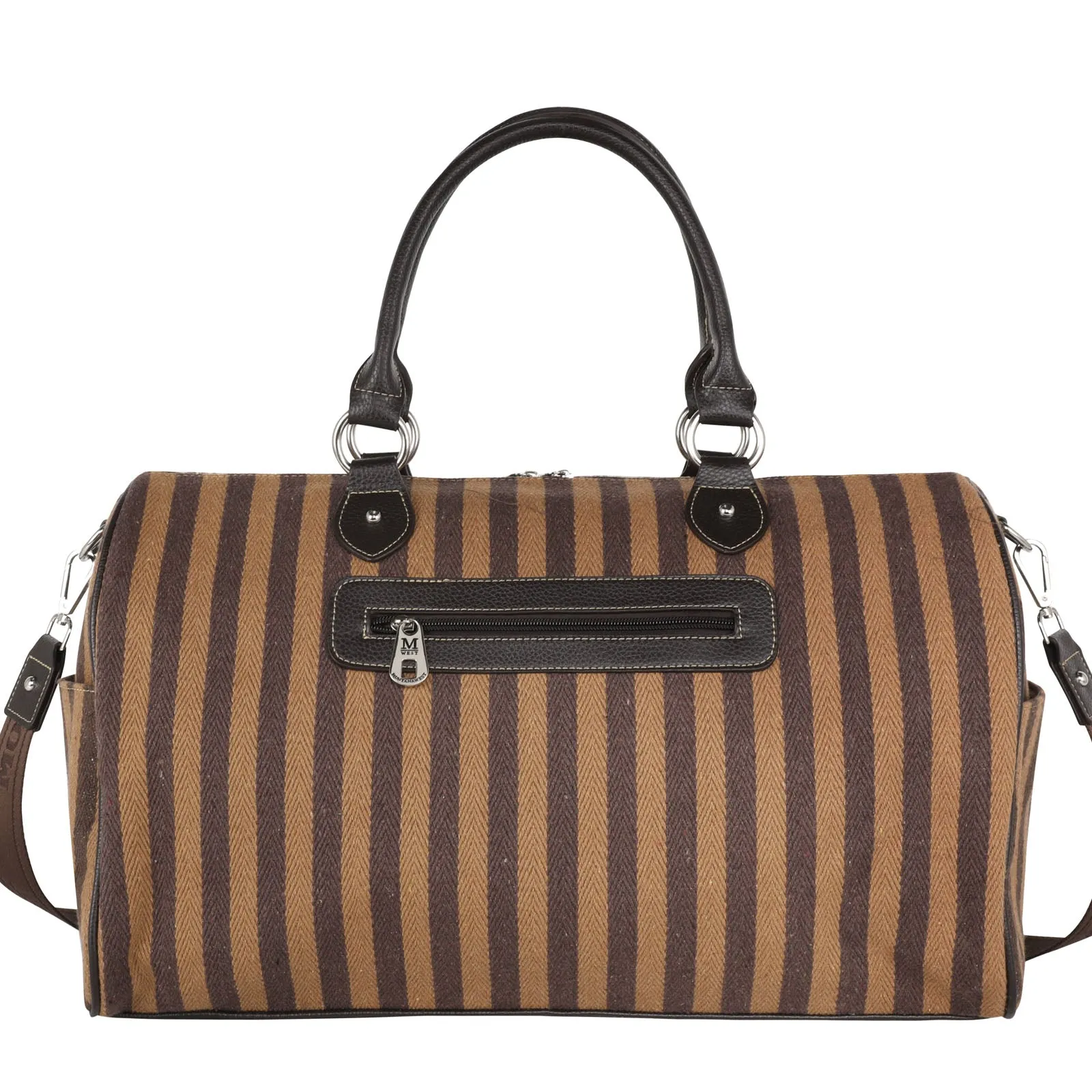 MW939-5110 Montana West Aztec Canvas Weekender Bag