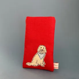 Phone / glasses case - doodle dog