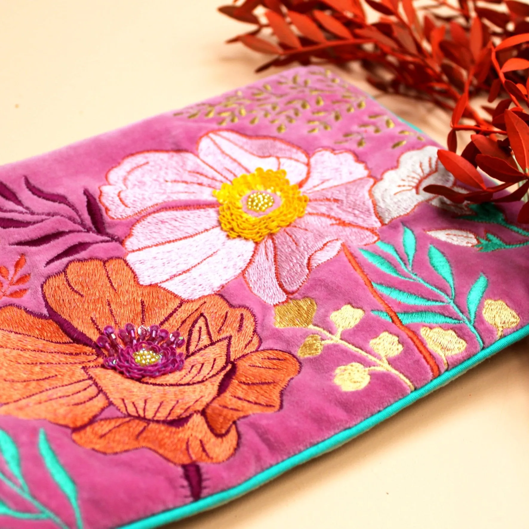 Posy Hot Pink Clutch Bag