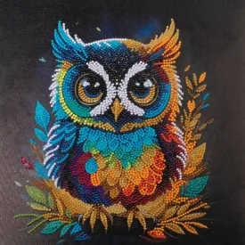 "Owl" Crystal Art Kit 30x30cm