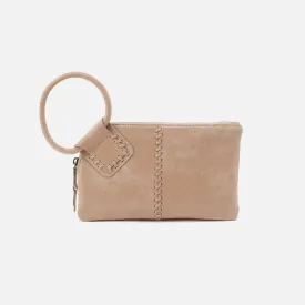 Sable Wristlet in Buffed Leather - Irish Creme