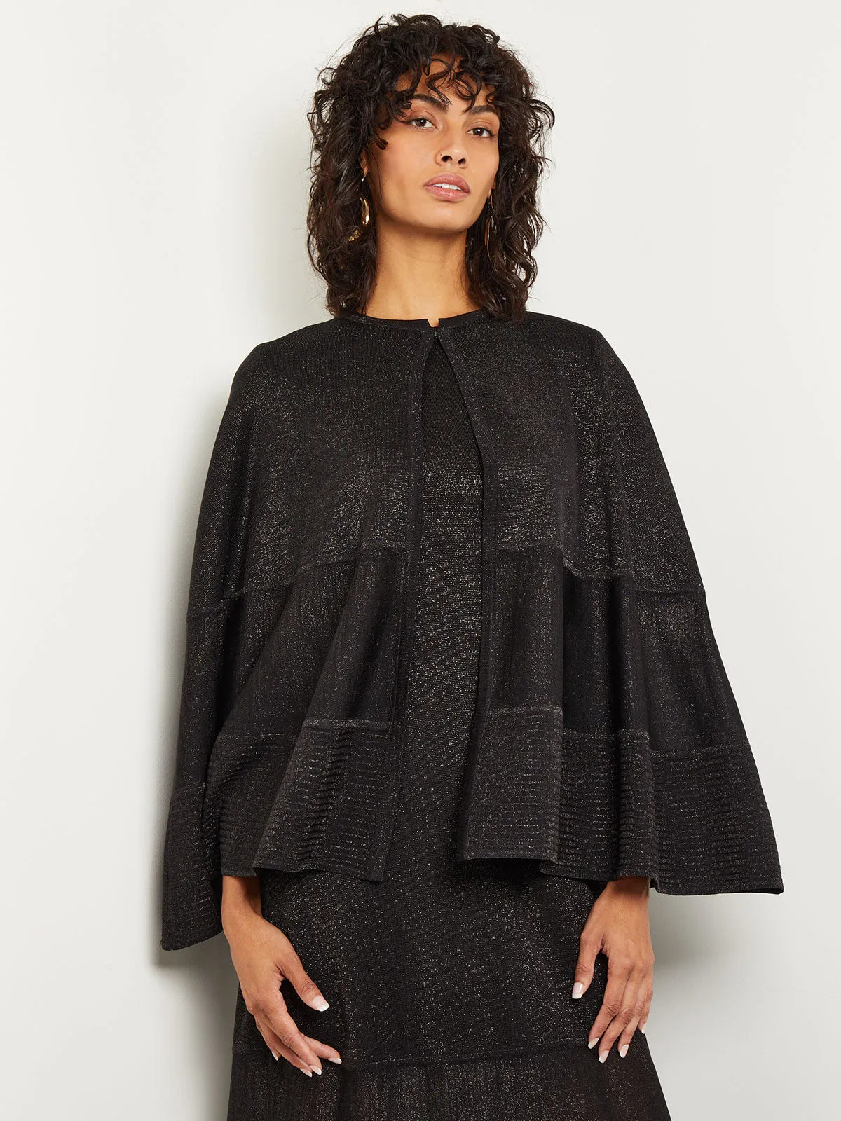 Shimmer Knit Cape