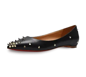 Skittle Studded Leather Flats