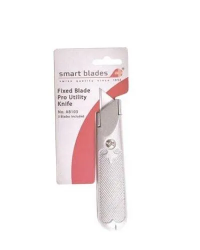 Smart Blades Fixed Utility Knife w/1 Blade W-SBAB103