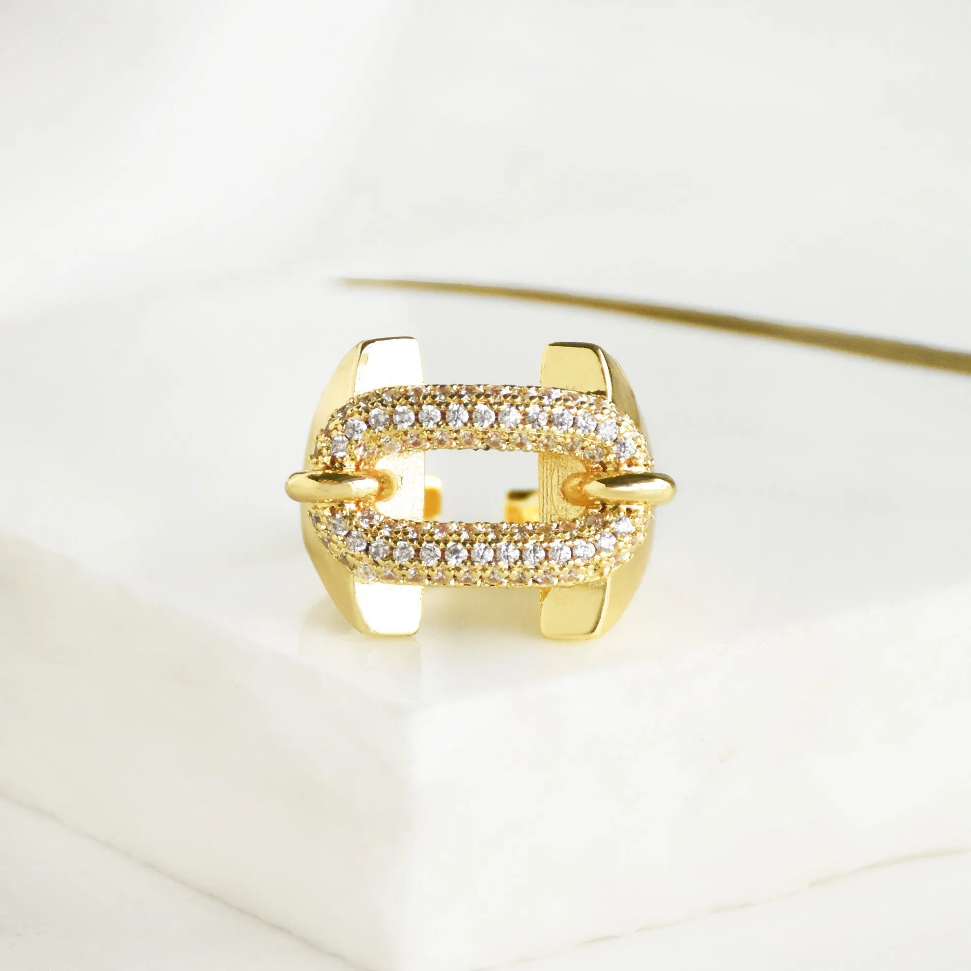 Studded Buckle Ring