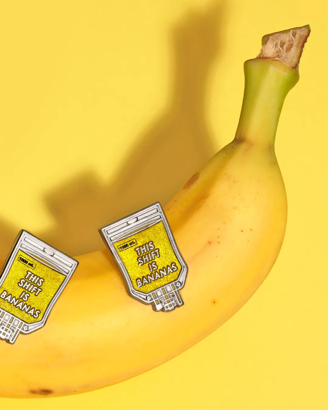 This Shift Is Bananas (Banana Bag) Lapel Pin