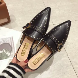 Women's Casual Slip on Studded Flats